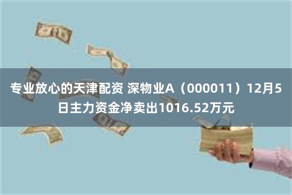 专业放心的天津配资 深物业A（000011）12月5日主力资金净卖出1016.52万元